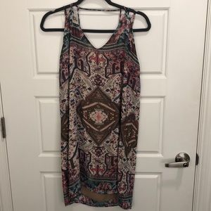 Multicolored dress from cute Vermont boutique. Glam brand, American made. Size M